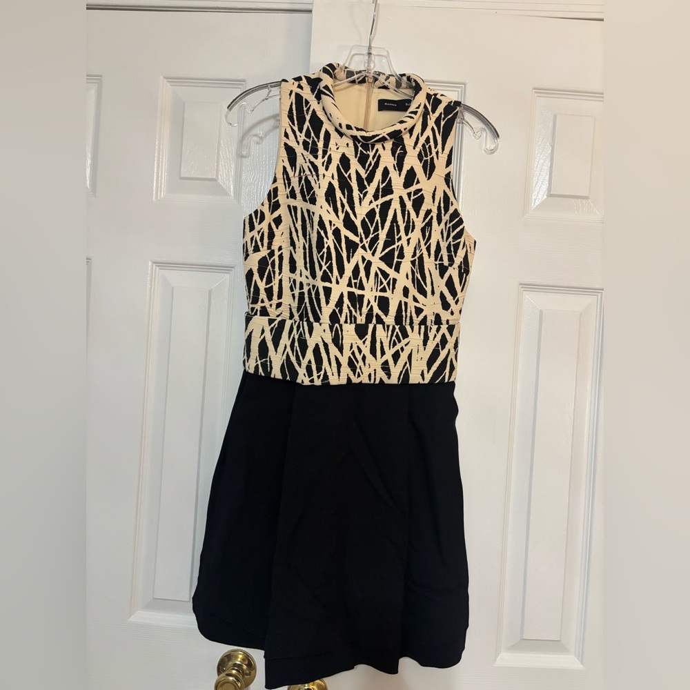 Proenza Schouler Black and Cream Sleeveless Dress women’s size 2